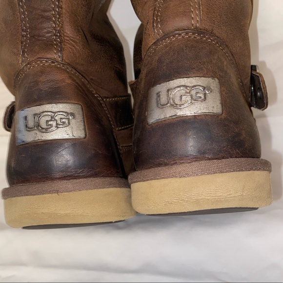 UGGs Brown leather tall women’s 7 - Picture 5 of 9